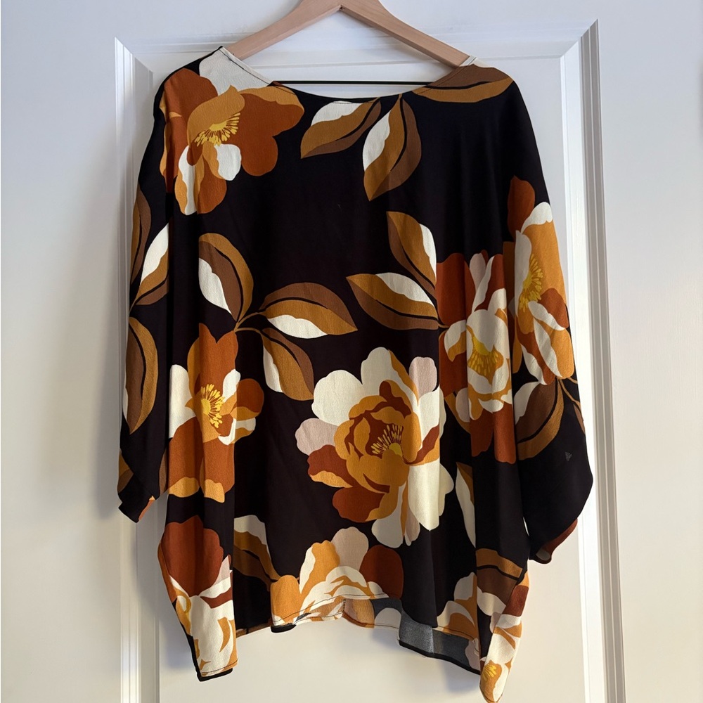 Susan Graver Women’s Floral Blouse